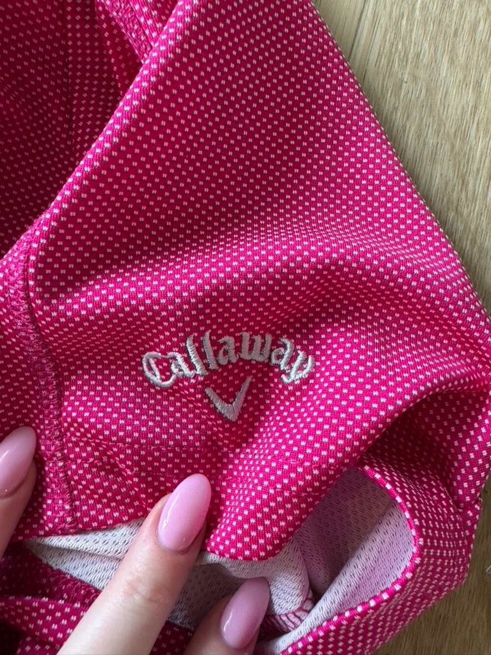 CALLAWAY MEN'S CALLAWAY POLO Pink white Dot XL - Picture 9 of 9